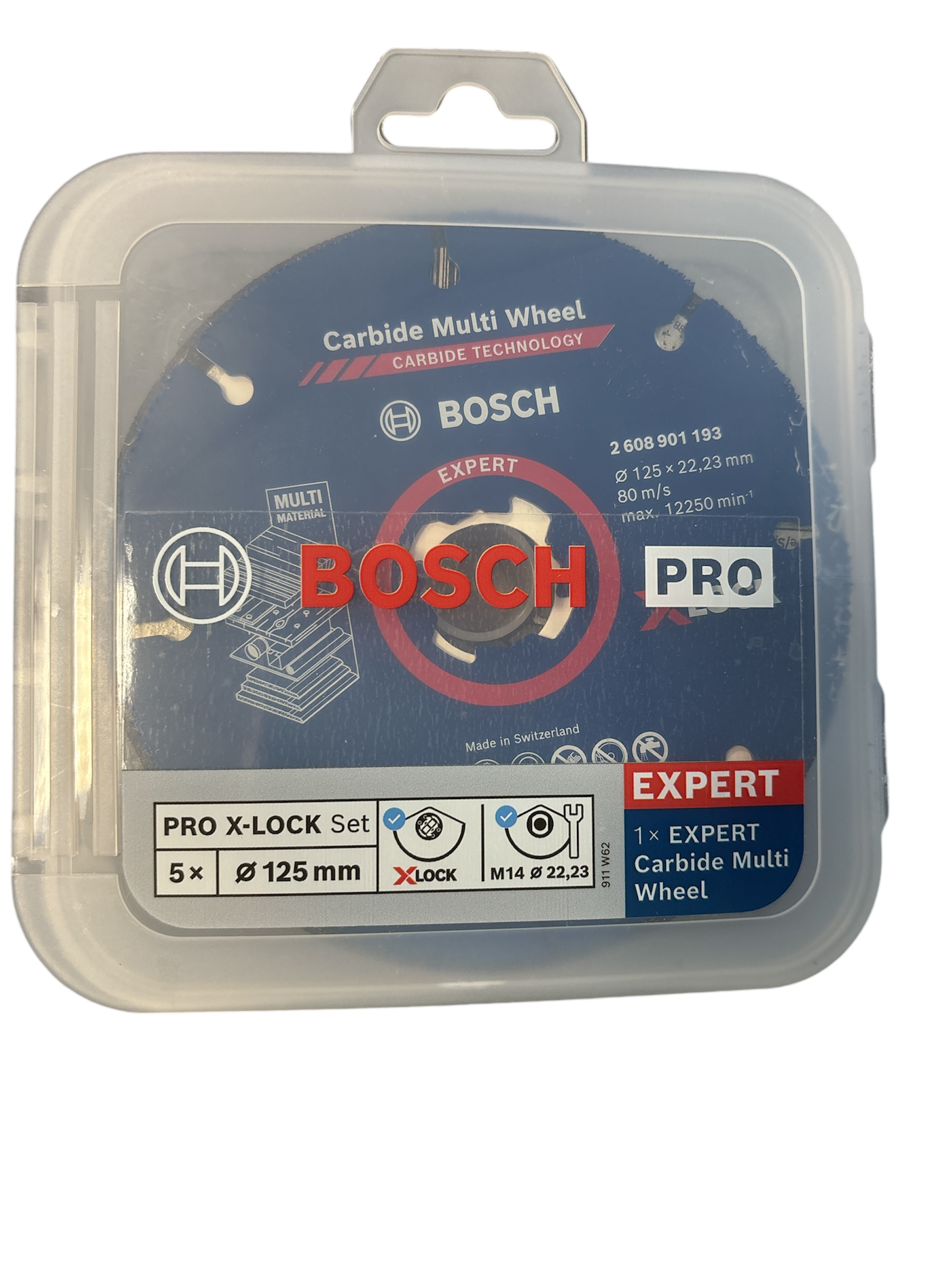Bosch Pro X-Lock Trenn- und Fächerschleifscheiben-Set 125 mm (2608619374) 5 tlg
