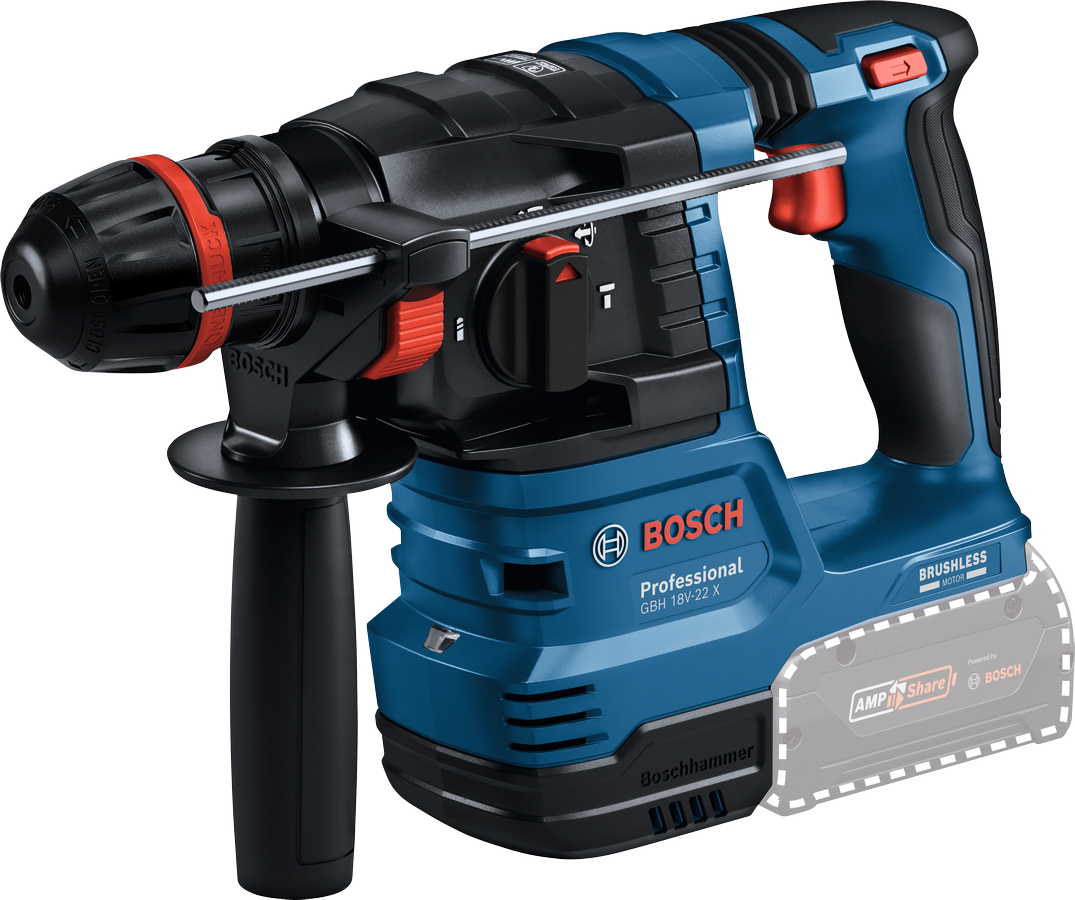 Bosch Professional GBH 18V-22X Akku-Bohrhammer 2 Joule ohne Akku/Lader (0611924100)