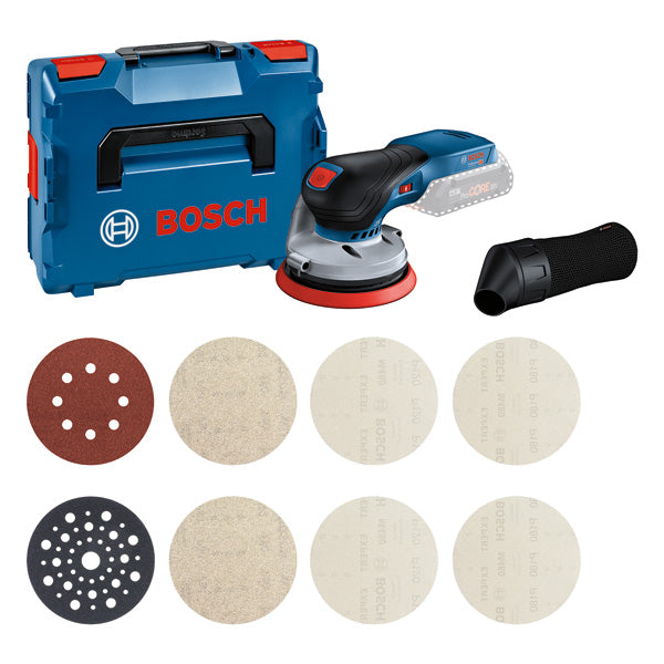 Bosch Professional GEX 18V-125 Akku-Exzenterschleifer ohne Akku/Lader in L-Boxx 136 (0615A5004H)