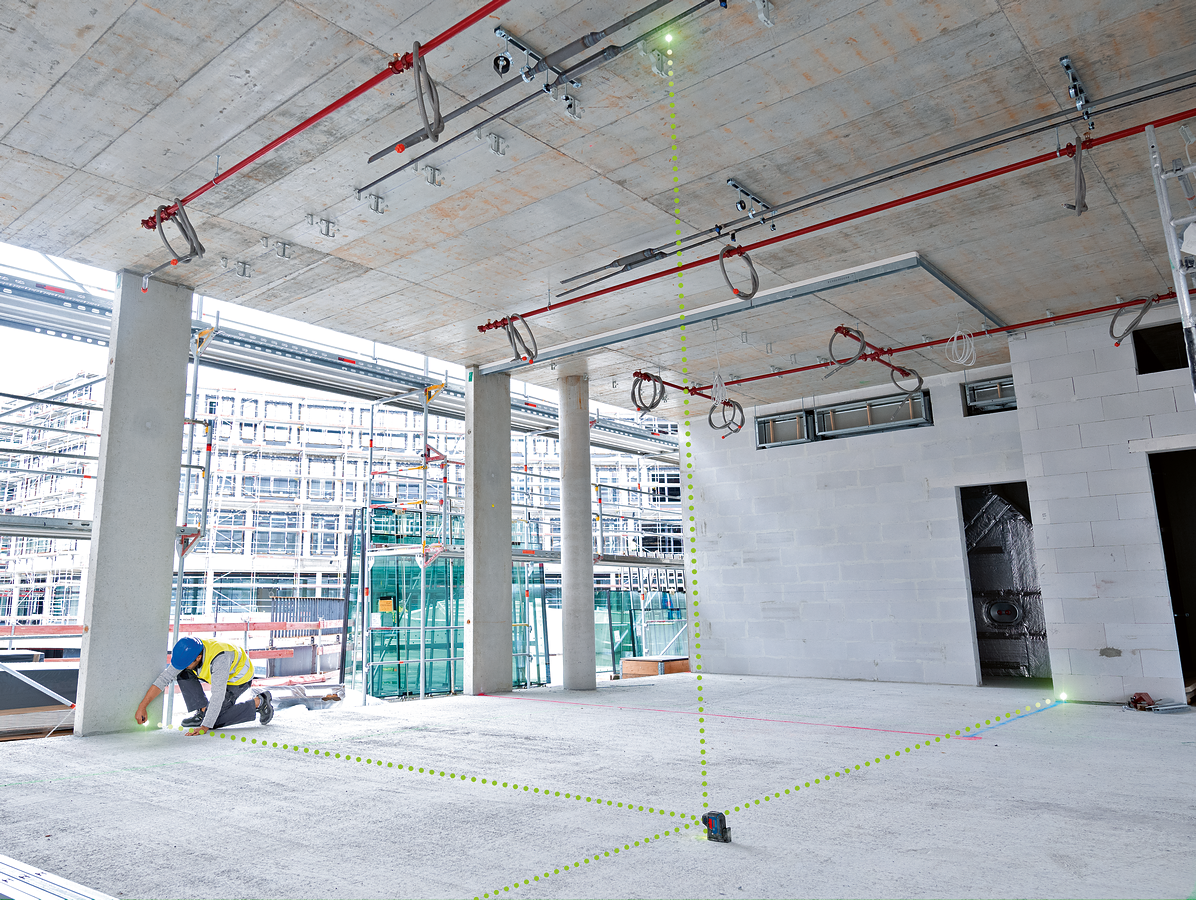 Bosch Professional GPL 5 G Punktlaser fuer raue Baustellen mit IP65 (0601066P00)