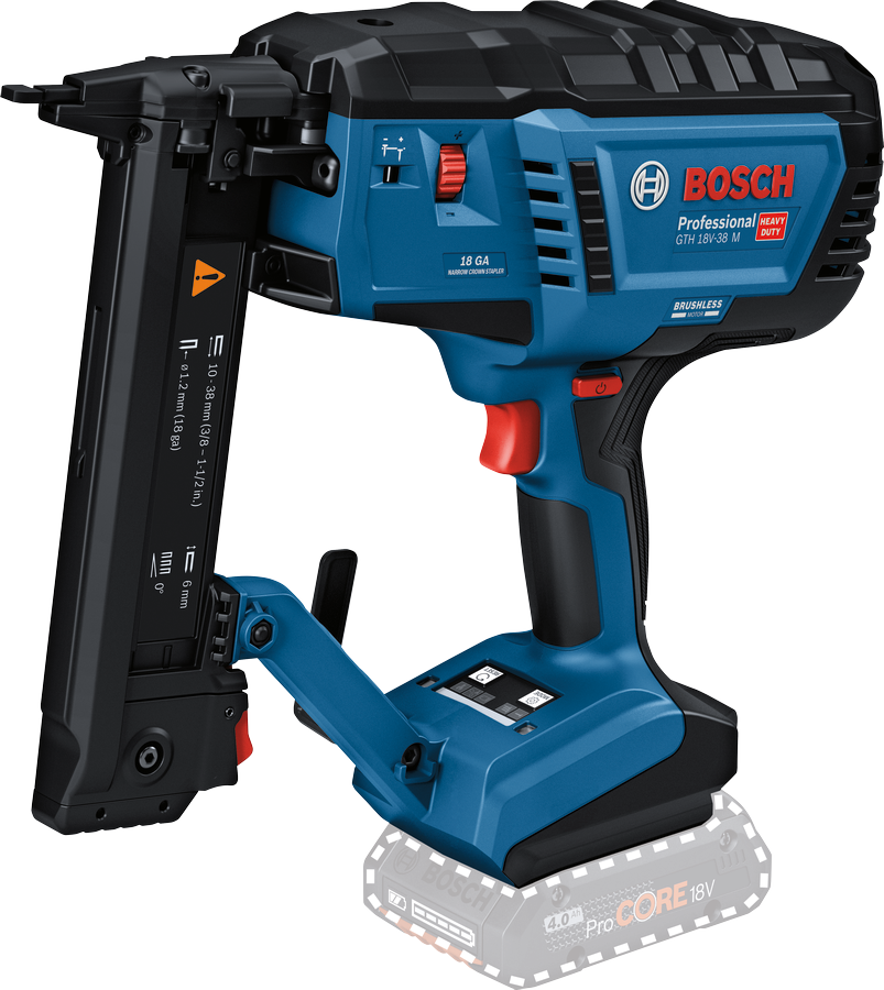 Bosch Professional GTH 18V-38 M Akku-Holztacker ohne Akku/Lader in L-Boxx 238 (0601482501)