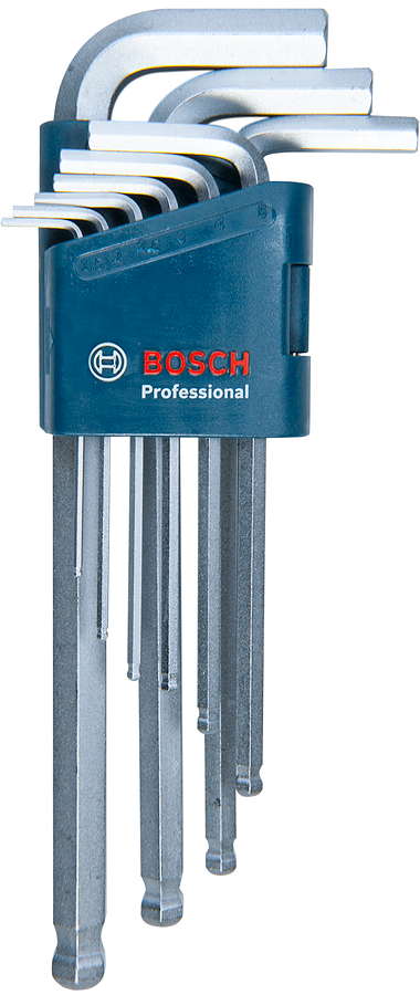 Bosch Professional Innensechskantschlüssel Set Hex 9 tlg. (1600A01TH5)