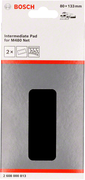Bosch Professional Schleiftellerschoner / Zwischenscheibe 80 x 133 mm für Exzenterschleifer 2 Stk. (2608000813)