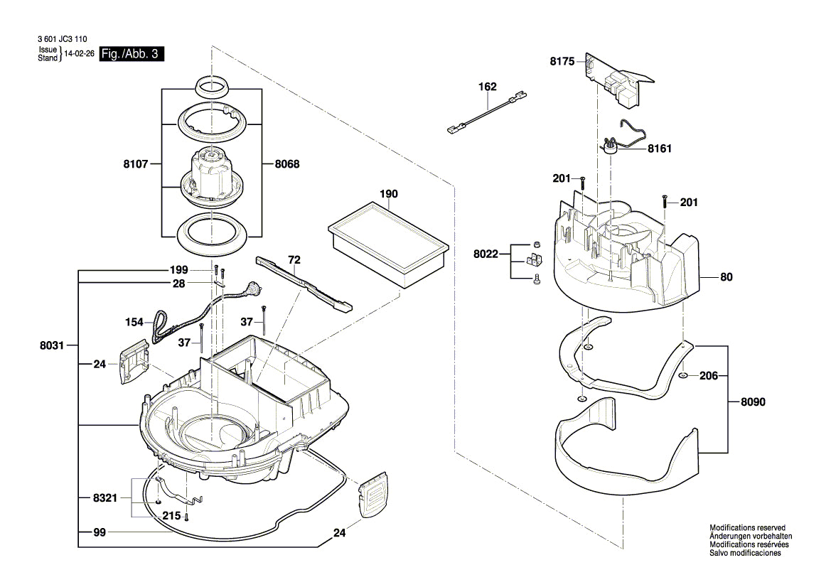 Bosch Schalldämmatte für Industriesauger GAS 35 / GAS 55 (2609200413)
