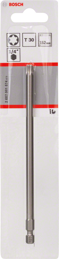 Bosch Schrauberbit Extra-Hard 1/4" T30 x 152 mm (2607001674)