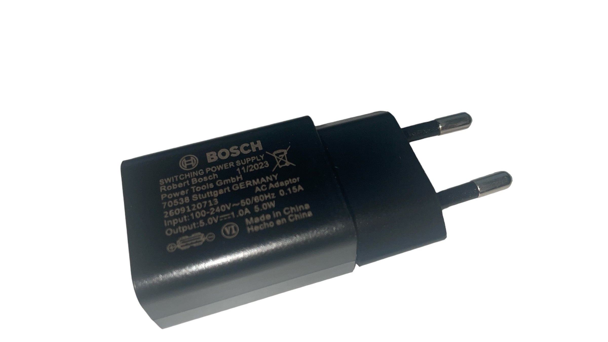Bosch USB Adapter 0,15 A für PTK 3.6 LI / EasyShear / EasyPrune BT / IXO 5 & 6 / GlassVAC  / GO / Glue Pen / EasyPump / YOUseries Vac / Drill
