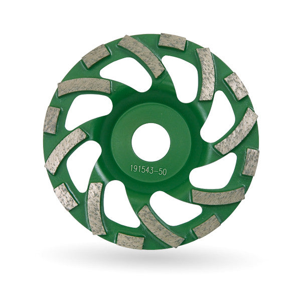 CEDIMA CST Solid Diamantschleifteller / Schleiftopf Ø 125 x 22,23 mm mit 8 Segmente ideal zum Beton schleifen