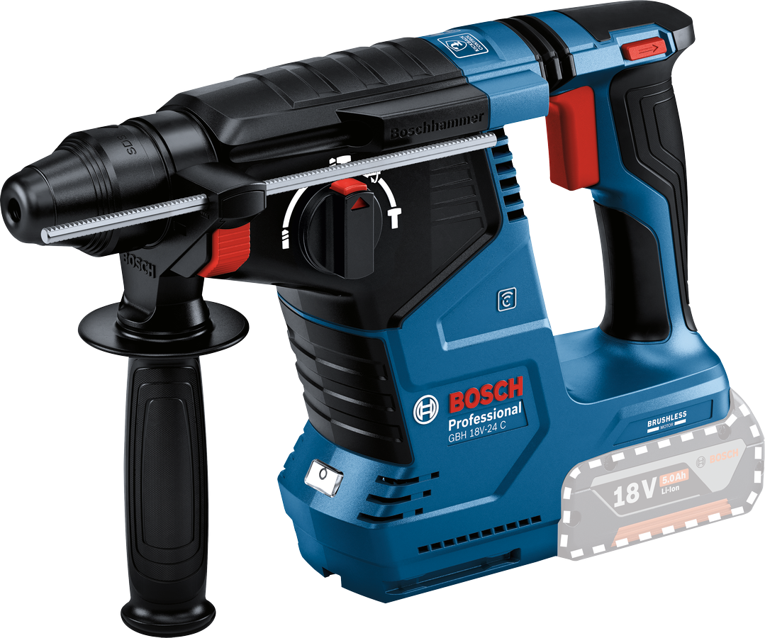 Bosch Professional GBH 18V-24 C Akku-Bohrhammer 2.4 Joule mit SDS plus ohne Akku/Lader in L-Boxx 238
