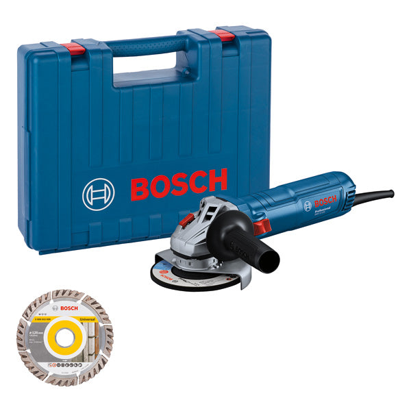 Bosch Professional GWS 12-125 Winkelschleifer 1200 W 125 mm im Handwerkerkoffer (06013A6102)