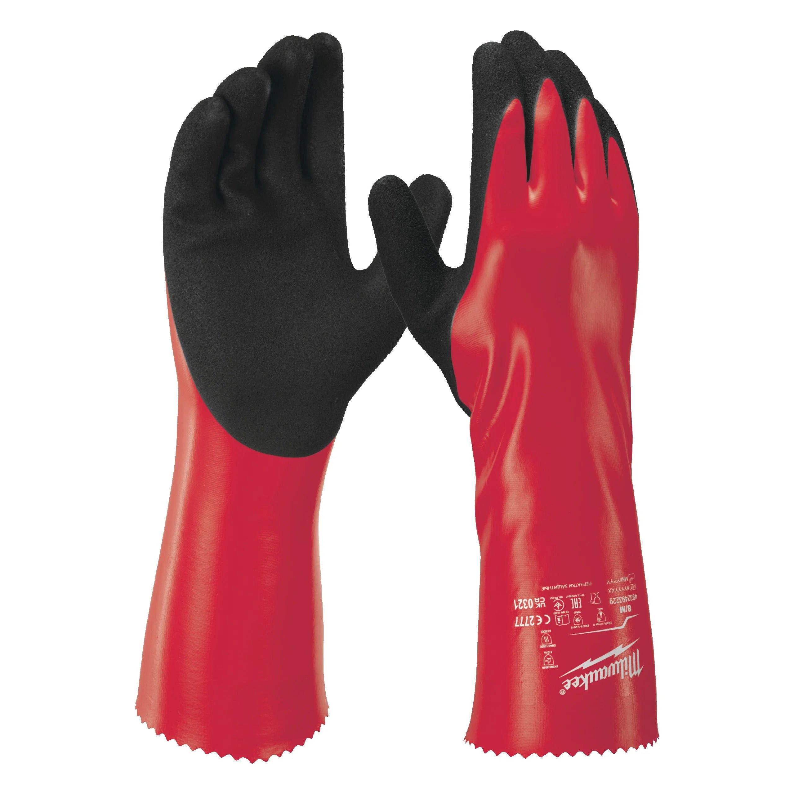 Milwaukee® Chemikalienschutzhandschuhe Grip und latexfrei Größe S/M/L/XL/XXL
