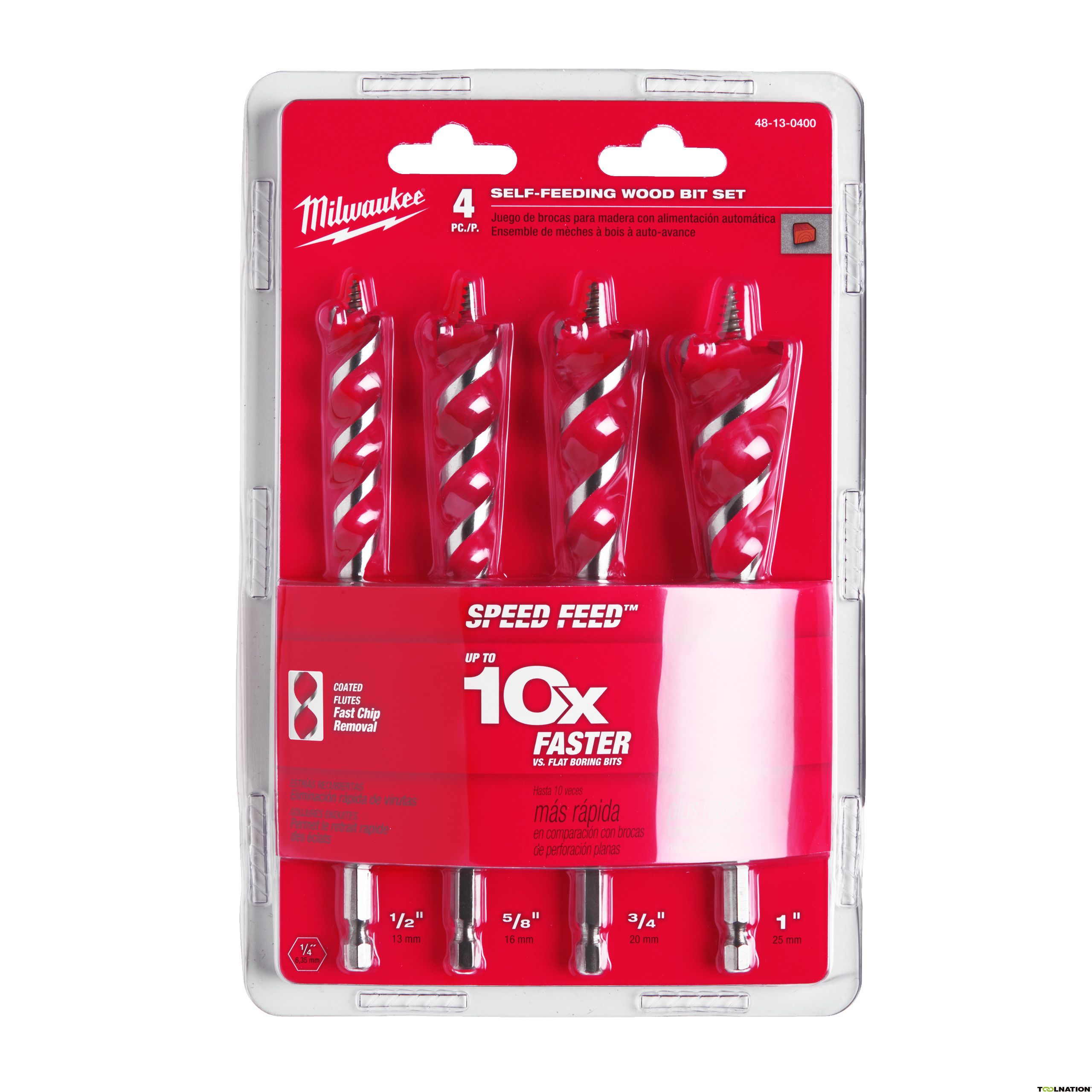 Milwaukee Holzbohrer SPEED FEED 4tlg. (4932479477)