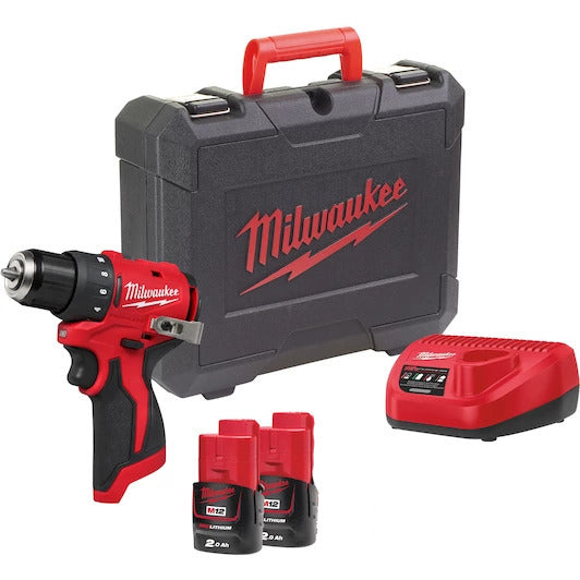 Milwaukee M12 BLDDRC-202C Akku-Bohrschrauber 40 Nm mit Akku/Lader in Koffer (4933499686)