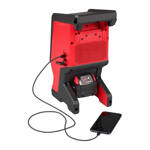 Milwaukee M18 SPEJSG2-0 Akku-Bluetooth-Baustellenlautsprecher solo zum Handy laden