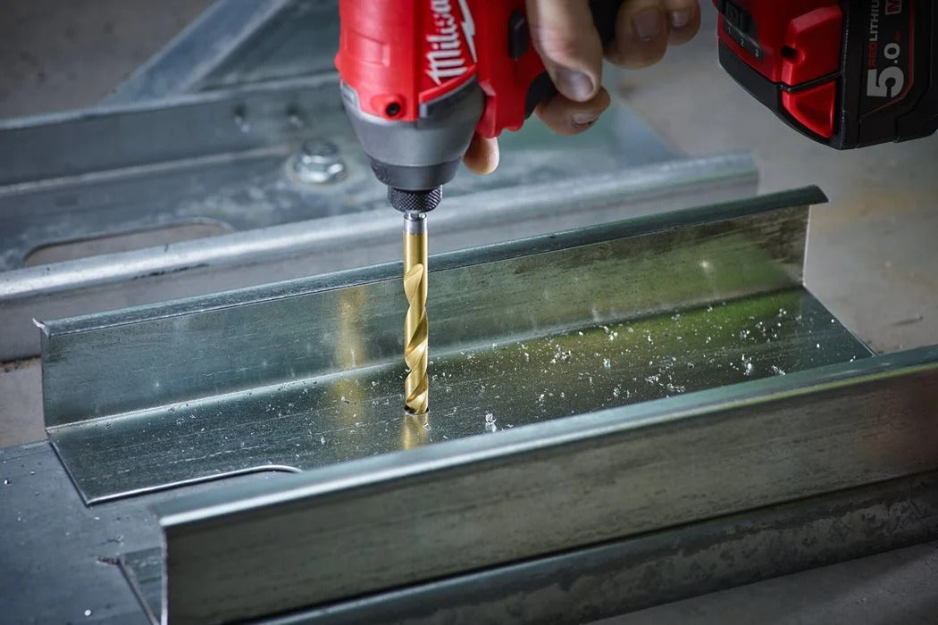 Milwaukee® Shockwave Metallbohrer SWave HSS-G RED HEX Titan 1/4" in Packout Kassette 10 tlg.