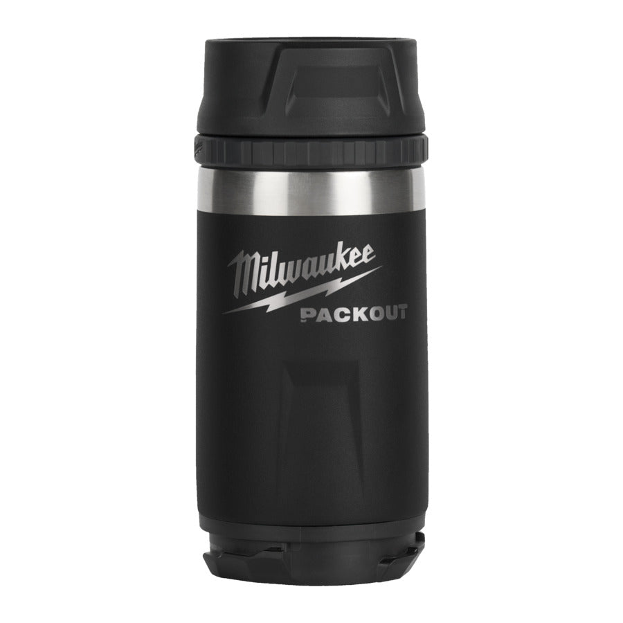 Milwaukee Packout Isolierbecher mit Trinkdeckel 355 ml schwarz (4932498978)