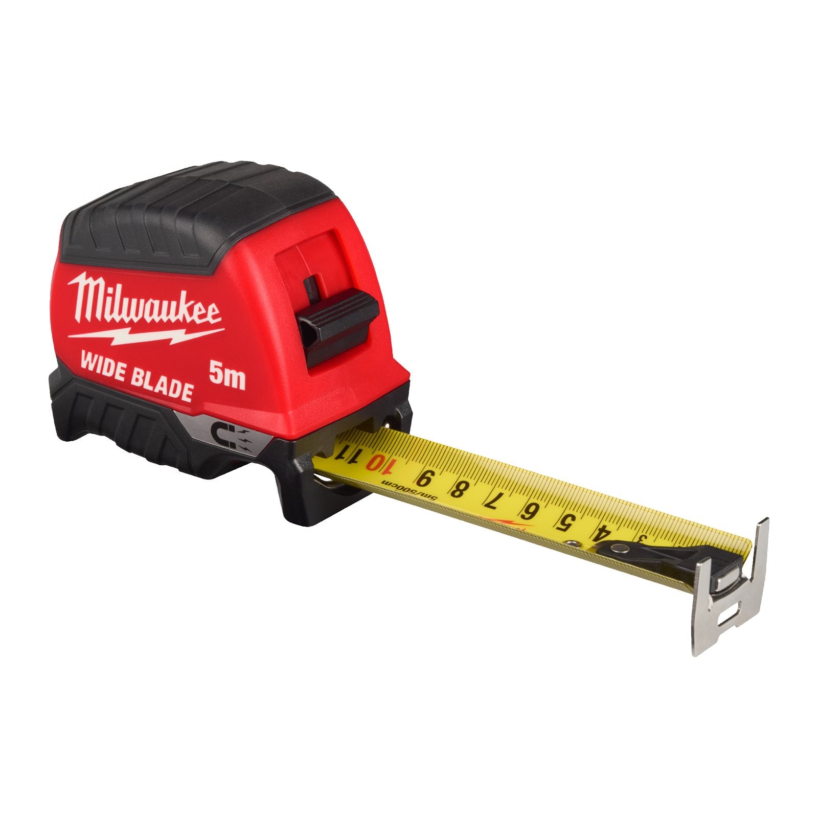 Milwaukee Premium-Bandmaß breit 5 m (magnetisch, 35 mm breites Band, Architektenskala, GEN II)
