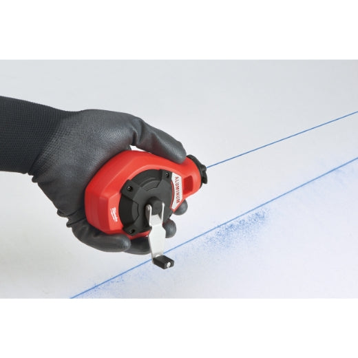 Milwaukee Schlagschnur 30 m, 0.9 mm feine Linie mit blaue Kreide (4932493814)