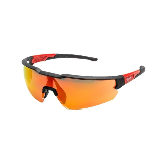 Milwaukee Schutzbrille kratzfest rot verspiegelt (4932498548)