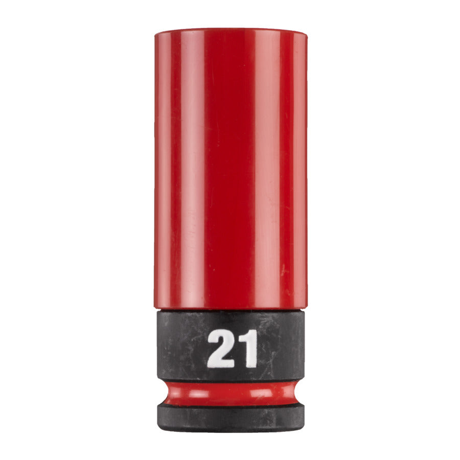 Milwaukee Shockwave 1/2" HEX rote Schlagnuss 21 mm (4932493373)