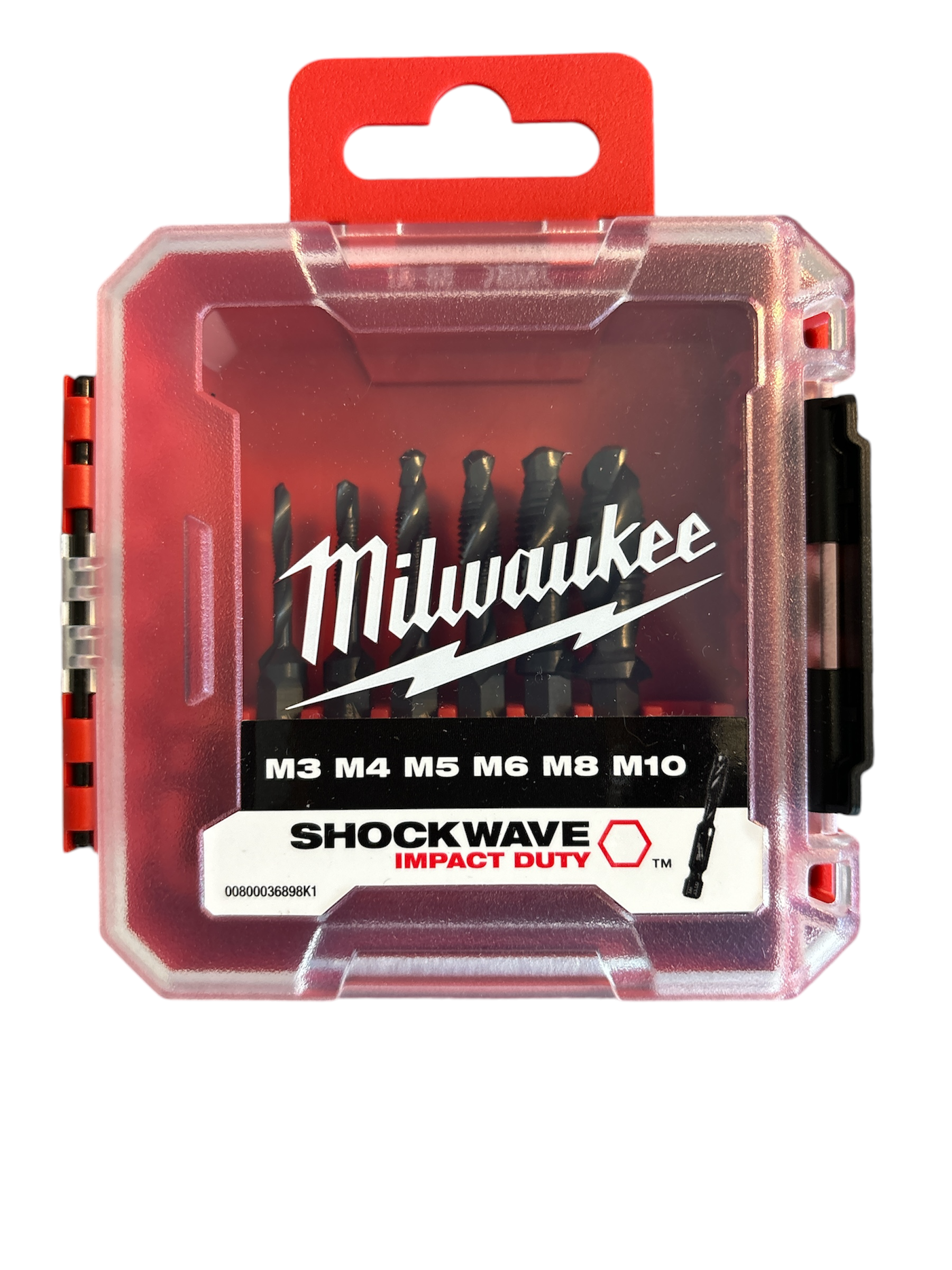 Milwaukee Shockwave Kombi-Gewindebohrerset 1/4" Hex in Packout Kassette 6 tlg. (4932498267)