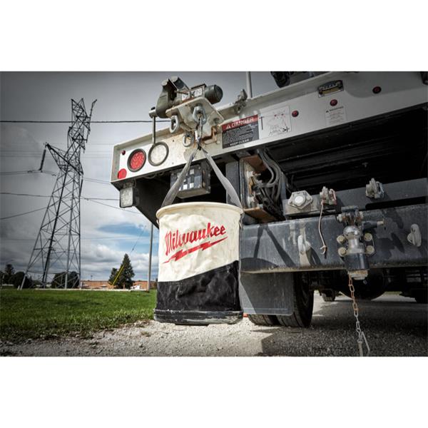 Milwaukee Textil-Werkzeugeimer mit Innentaschen weiß (4932498657)