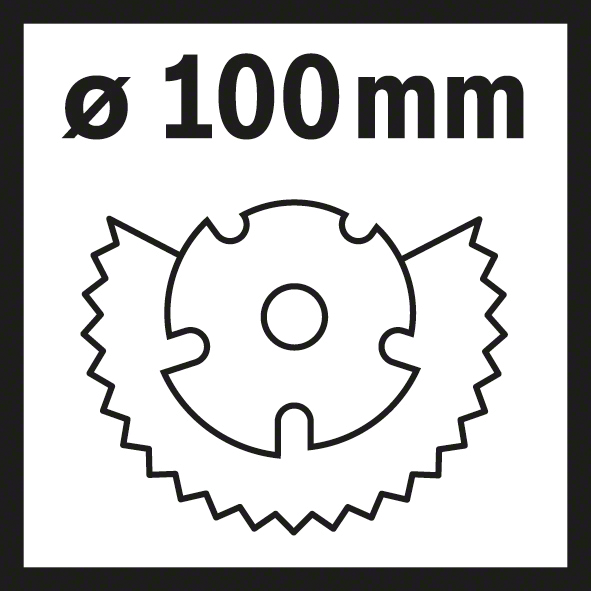 Schnitttiefen für Segmentsägeblätter Ø 100 mm