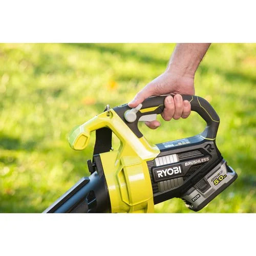 RYOBI OBV18 Brushless Akku-Laubsauger mit 200 km/h mit einstellbare Geschwindigkeit (5133003661)