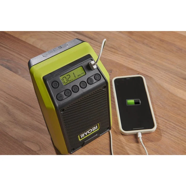RYOBI ONE+ RR18-0 Akku-Bluetooth-Radio ohne Akku/Lader (5133005598)