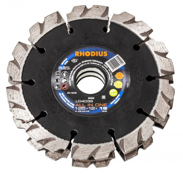 Rhodius Diamanttrennscheibe LD403S ALL IN ONE Ø 125 / 150 mm