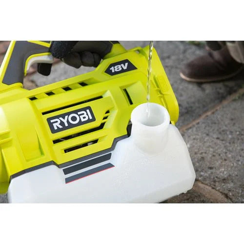 RYOBI RY18FGA-0 Akku-Nebelsprüher 2 l Tank ohne Akku/Lader zur Verwendung mit Desinfektionsmittelen, Insektiziden, Fungiziden, Pestiziden im Karton