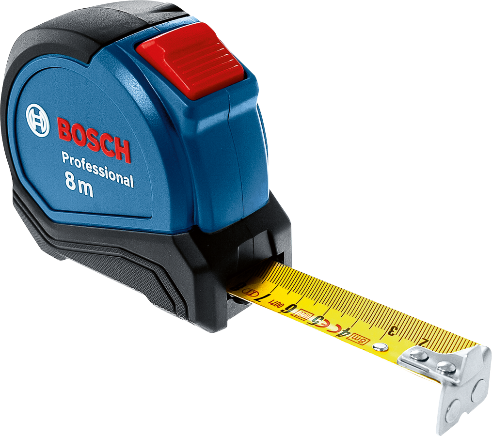 Bosch Professional Maßband Autolock 8 m / 27 mm magnetisch Genauigkeitsklasse II mit Bonded Nylon