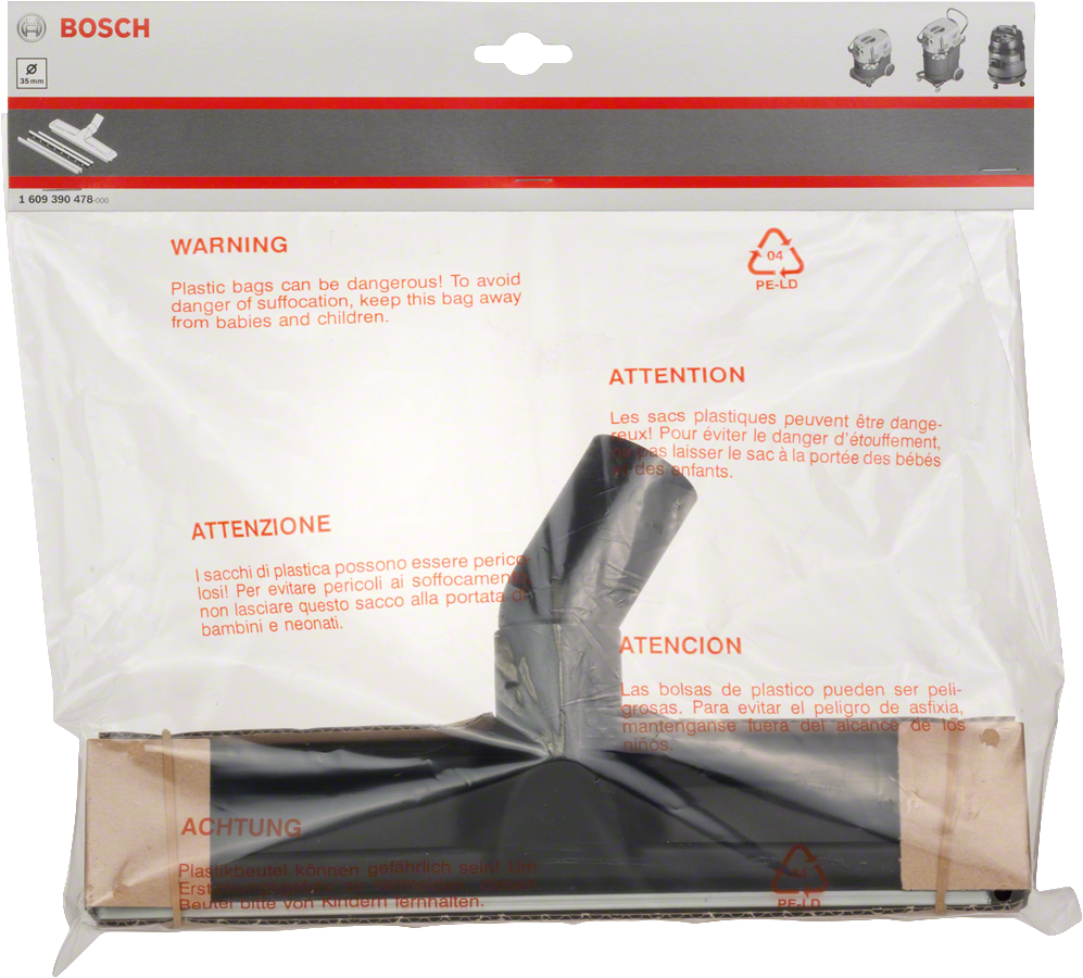 Bosch Professional Mehrzweckdüse / Bodendüse 35 mm für PAS / GAS