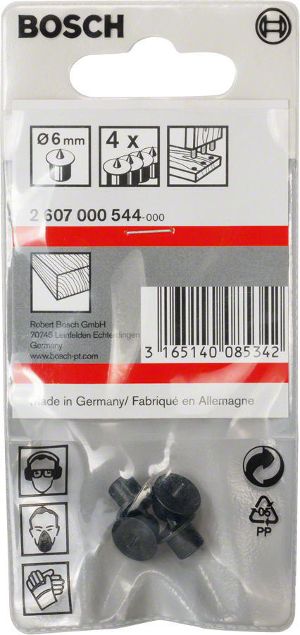 Bosch DIY Dübelsetzer-Set Dübelzentrierstift 6 mm 4 tlg.