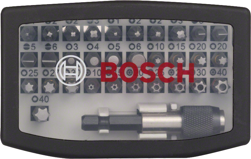 Bosch Bitbox Extra Hard-Schrauberbit-Set mit Schnellwechseluniversalhalter 32 tlg.