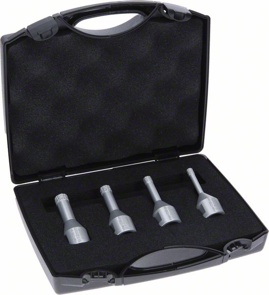 Bosch Professional DrySpeed Diamanttrockenbohrer-Set Ø 6/8/10/12 mm ideal für Hartkeramik