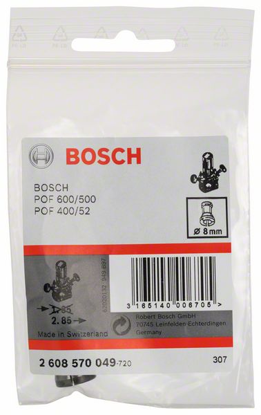 Bosch Professional Spannzange 8 mm ohne Spannmutter, Oberfräse und Geradschleifer