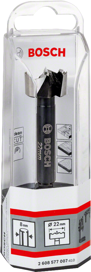 Bosch Forstnerbohrer 8/10 mm Schaft Ø 10 - 50 mm wählbar