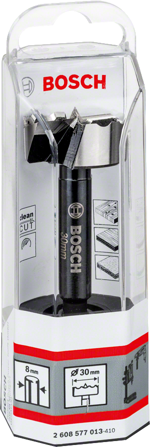 Bosch Forstnerbohrer 8/10 mm Schaft Ø 10 - 50 mm wählbar