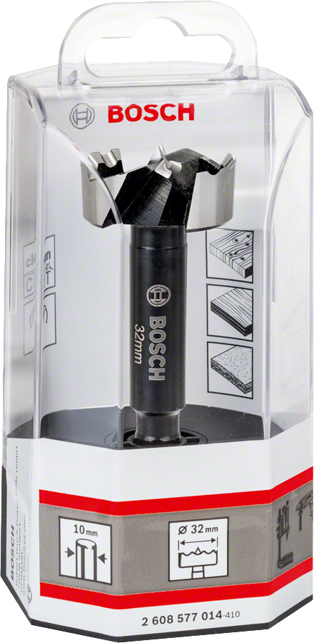 Bosch Forstnerbohrer 8/10 mm Schaft Ø 10 - 50 mm wählbar