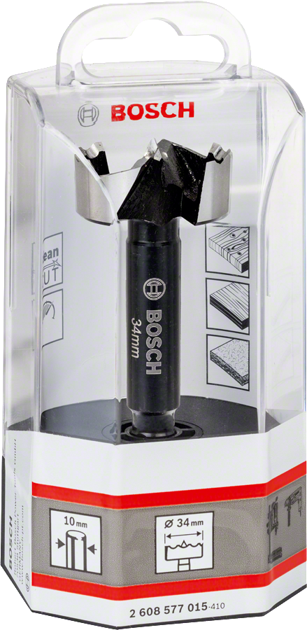 Bosch Forstnerbohrer 8/10 mm Schaft Ø 10 - 50 mm wählbar