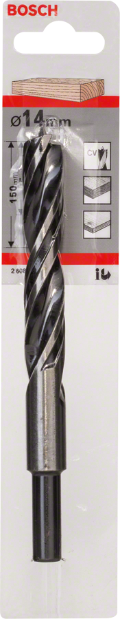 Bosch Holzspiralbohrer Standard mit Zentrierspitze Ø 14x96x150 mm