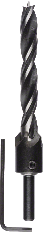 Bosch Holzspiralbohrer mit Senker / Sechskant-Stiftschlüssel Ø 3 - 12 mm