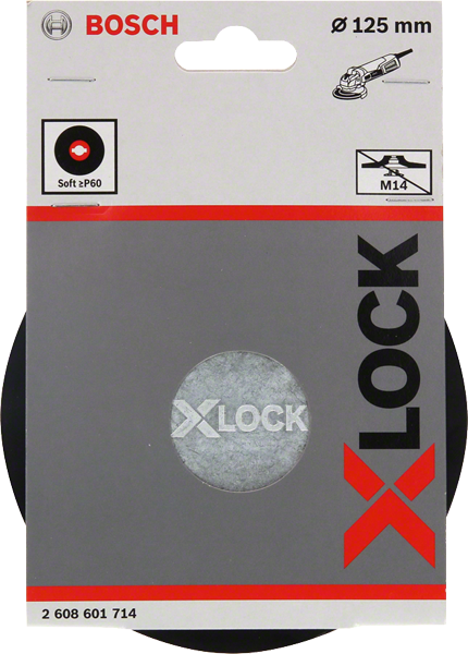Bosch X-Lock Stützteller / Schleifplatte inkl. Clip Ø 125 mm weich