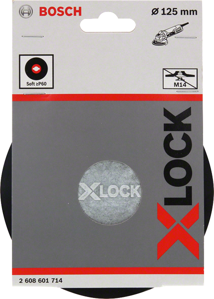 Bosch Professional X-Lock Stützteller / Schleifplatte inkl. Clip Ø 125 mm weich