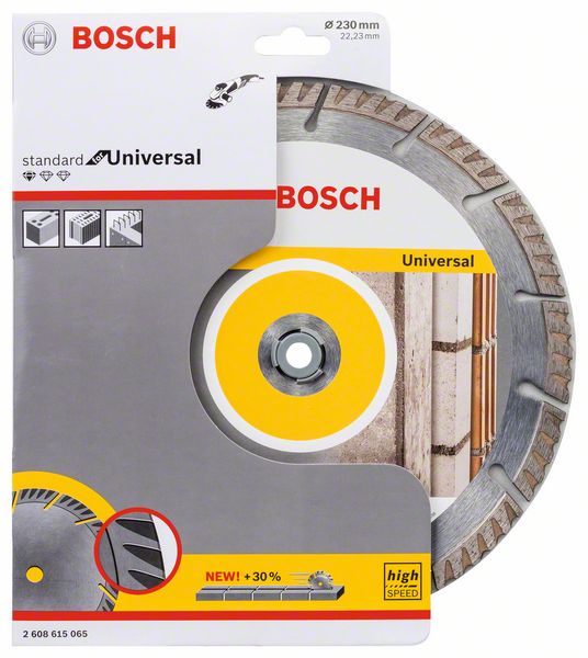 Bosch Professional Diamanttrennscheibe Standard for Universal Ø 230x22.23 mm für Baumaterial
