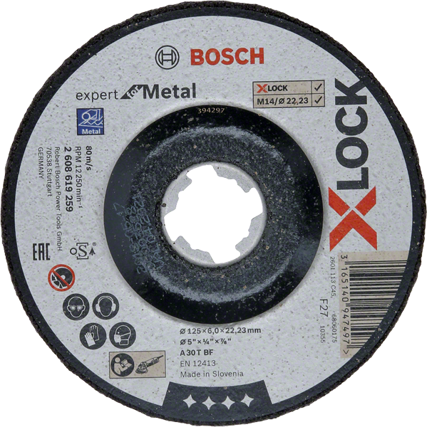 Bosch Professional X-Lock Expert for Metal Schruppscheibe Ø 125x6x22.23 mm