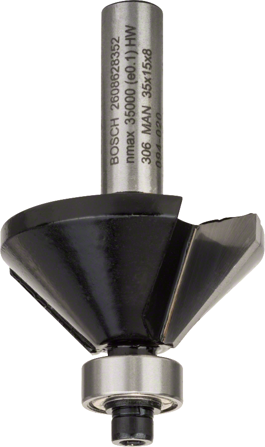 Bosch Fasefräser, 8 mm, B 11 mm, L 14,7 mm, G 56 mm, 45°