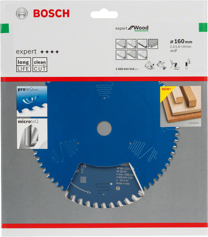 Bosch Expert for Wood Kreissägeblatt 160/20 48 Zähne Holz