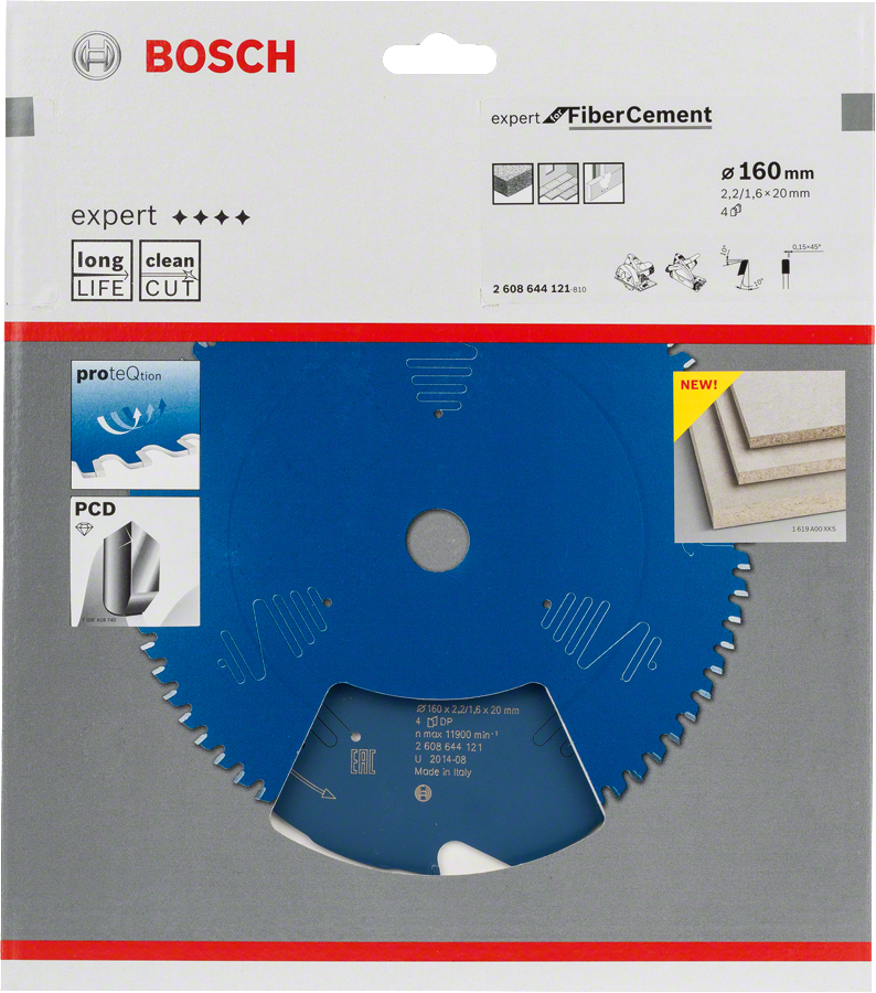 Bosch Expert for Fibre Cement Kreissägeblatt Ø 160/20 4 Zähne Faserzement