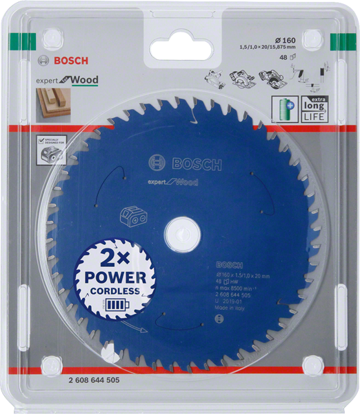 Bosch Expert for Wood Kreissägeblatt 160/20 48 Zähne Holz